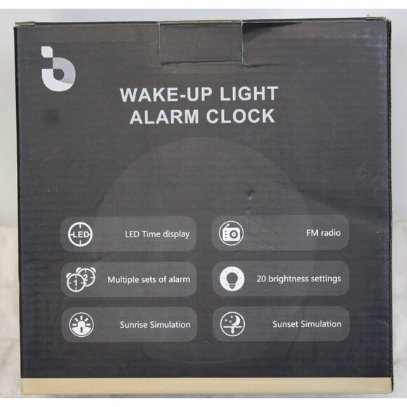 Wake up Light Alarm Clock Sunrise Sunset Sim FM Radio Nature Sounds LED Digital - Picture 7 of 8